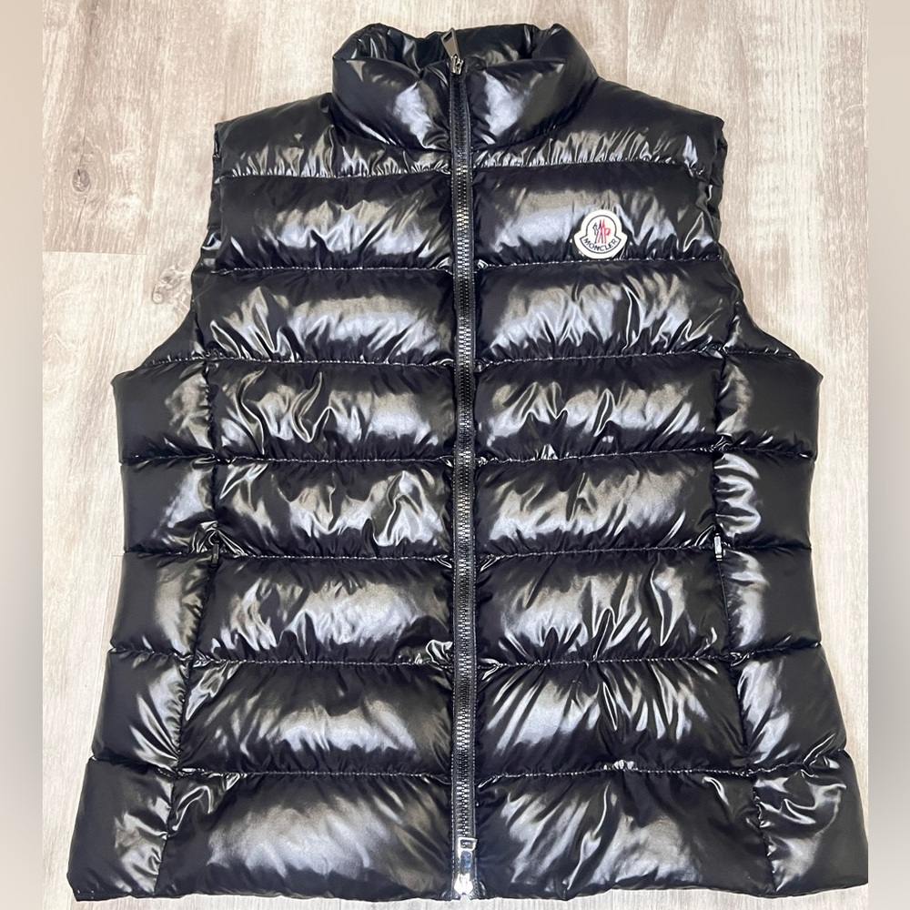 AUTHENTIC Moncler Shiny Black Outerwear